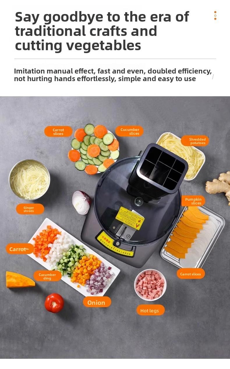 ULRICA 4-in-1 Electric Vegetable Slicer & Chopper, Multifunctional Food Processor with Dual Feed Chutes for Slicing, Shredding, Dicing & Wavy Cuts – Perfect for French Fries, Onions & Carrots ULRICA 4-in-1 Electric Vegetable Slicer & Chopper, Multifunctional Food Processor with Dual Feed Chutes for Slicing, Shredding, Dicing & Wavy Cuts – Perfect for French Fries, Onions & Carrots