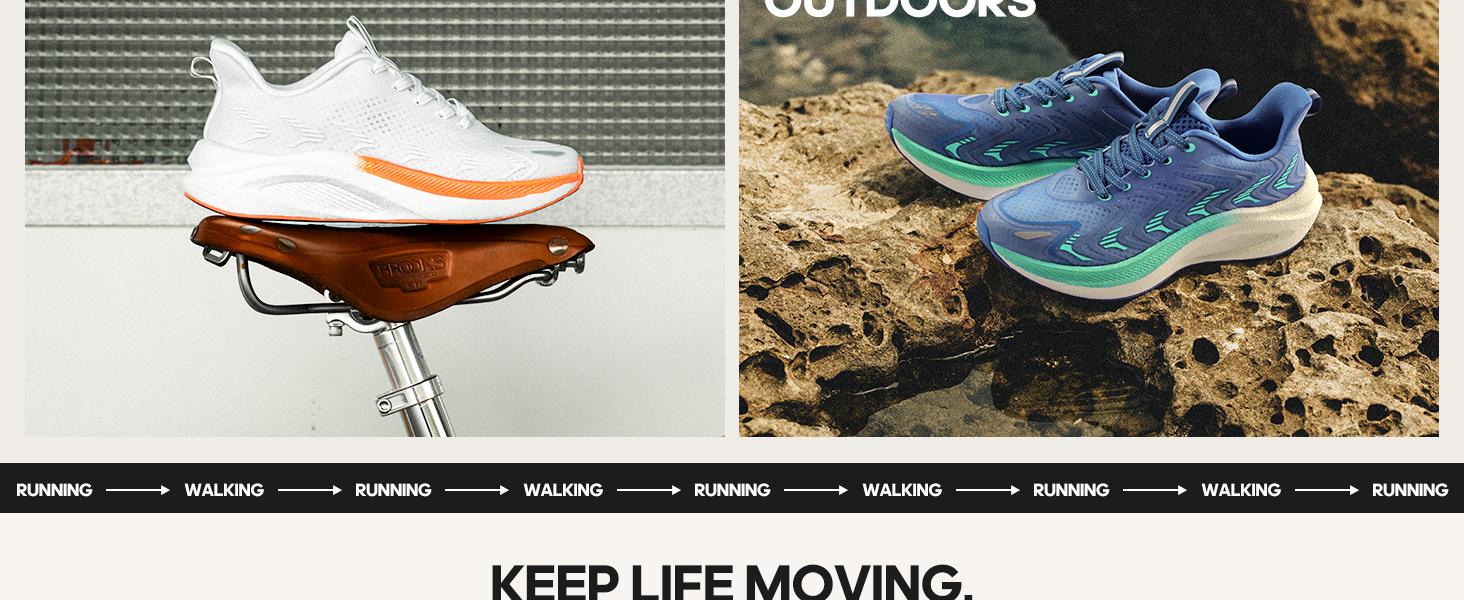 NORTIV 8 Women's Running Walking Tennis Shoes Comfortable Non-Slip FlyLife Breathable Athletic Workout Gym Cross Trainer Sports Sneakers