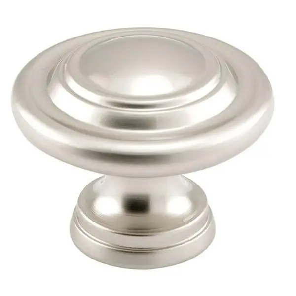 Prime-Line 163320 Satin Nickel Plated Metal Plated Bi-Fold Door Knob, 1.75 in. Diameter, Metal Plated Doorknobs