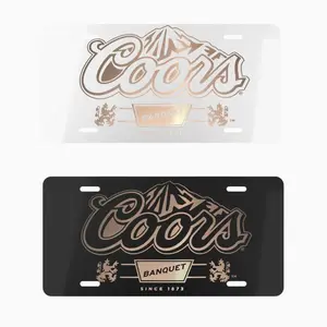 Collection Coors Banquet Black And White License Plate Car Auto Truck Vehicle Tag, Decoration, Gifts For Him
