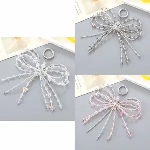 Bow- tie keychain -DIY Accessory – Extra Connector & Charm Parts for Beaded Crafts | Add-On Piece for Bracelets & Car Hangers