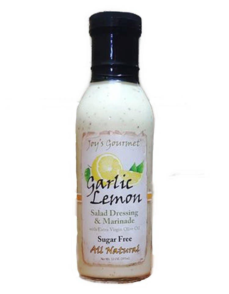 Garlic Lemon Salad Dressing and Marinade 12oz Dip Sauce
