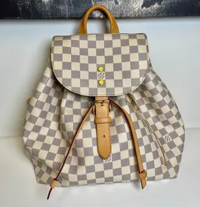 Pre-owned Louis Vuitton coated canvas Backpacks DAMIER Azure BACKPACK