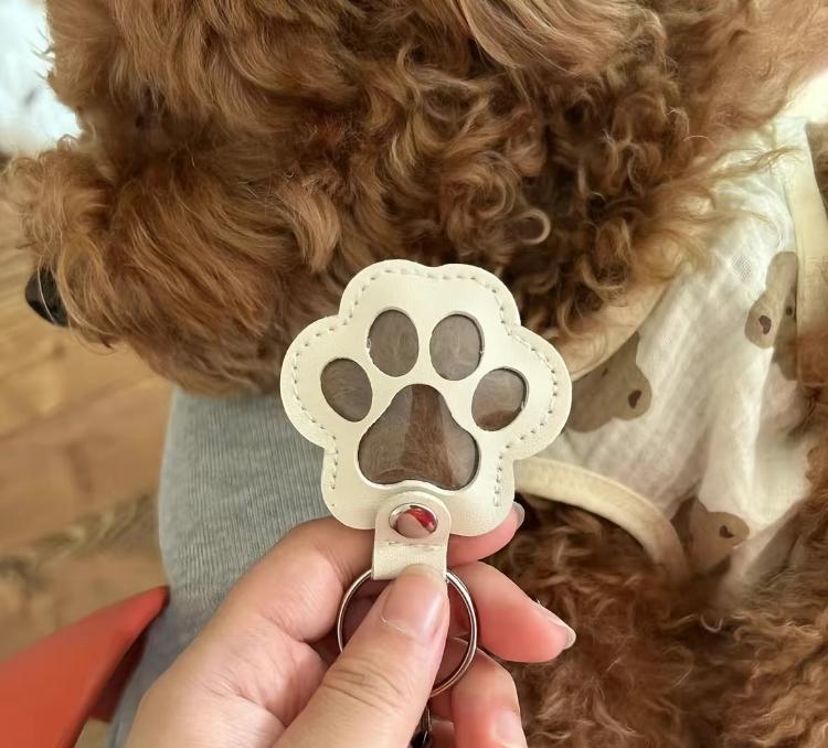 Cat and dog hair keychain owners to collect and commemorate