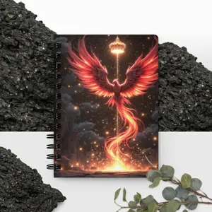 Crowned Phoenix Spiral bound journal