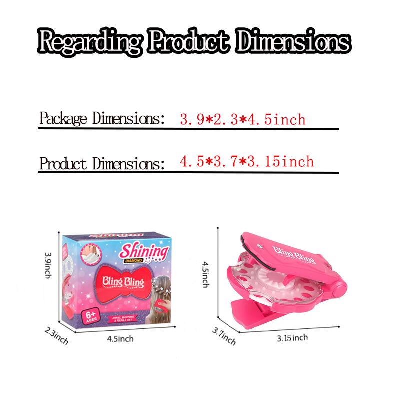 Glitter Diamond Styling Tools Hair Gemstone Styling Set + 180 colorful gemstones to light up girls' hair, clothes, accessories, etc., birthday gift for all hair types/hair styles - Hair Care, No Heat Required Hair Styling Accessories