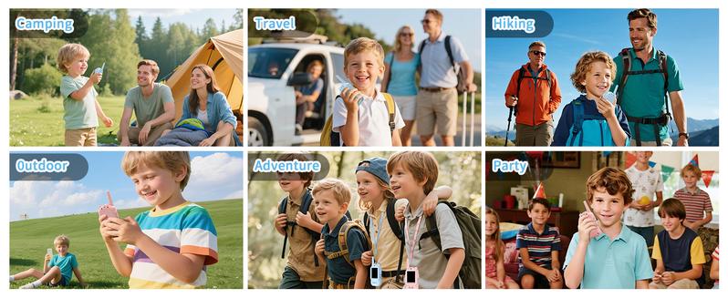 Video Walkie Talkies for Kids 2 Pack with HD Video Screen Voice Changer 1000 Feet Range Fun Toys for Indoor Play Camping Hiking Travel Christmas Birthday for Boys Girls Ages 3-12