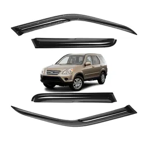 4 Pcs Black Window Visors Weather Shields Sun Guard Rain Vent Wind Deflector For Honda For CRV Sport 2002-2006