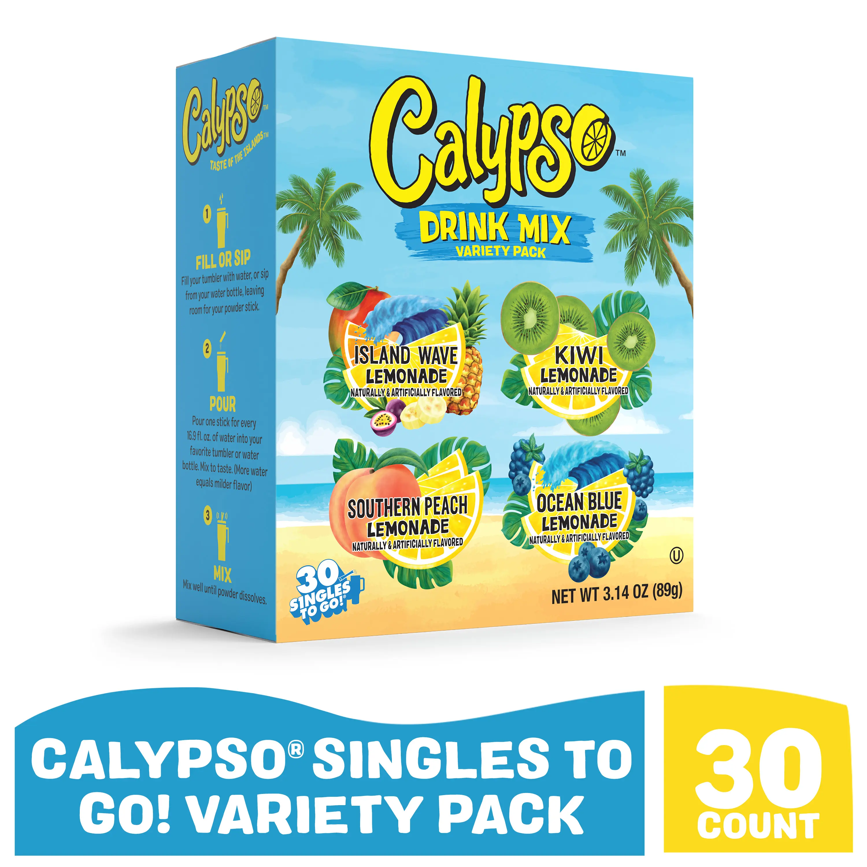 Calypso Sugar-Free 30ct Singles To Go Lemonade Variety Pack