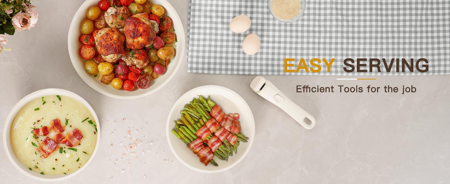 Astercook 20pcs Non-Stick Pots and Pans Set with Detachable Handle, Oven Safe, Stackable, Non-Stick RV Kitchen Cooking Set Modern Aluminum Dishwasher Safe