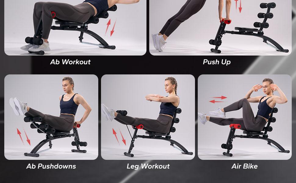 MERACH Multi-Functional Adjustable Ab Machine Workout Bench Sit Up Machine Push Up Exercise Chair for Home Gym TikTokShopBlackFriday SpringStatements