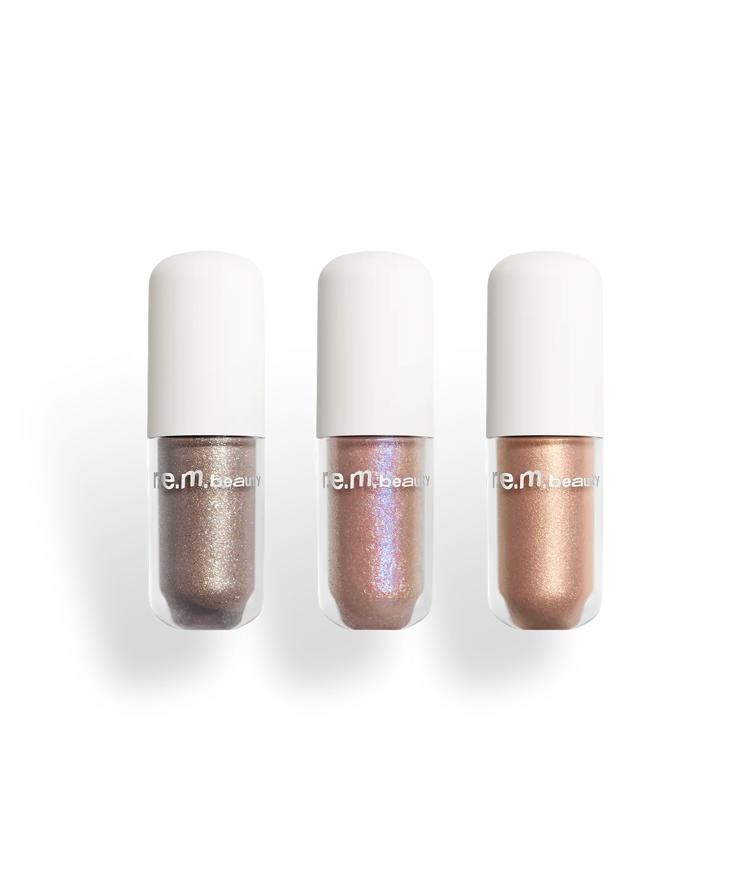 r.e.m. beauty by Ariana Grande starlet headliner trio - lustrous liquid eyeshadow - shimmering, long-wearing, waterproof, highly pigmented, clean formula with vitamin e