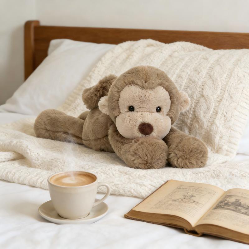 Smudge Monkey Plush Soft and Cuddly Animal Doll Kids Boys and Girls Birthday Gifts Valentine's Day gift