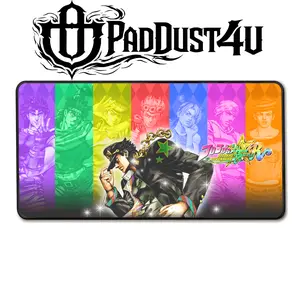 PadDust4U Anime Mouse Pad JoJo's Bizarre Adventure All Star Battle 40x20 Inches Non-Slip Base Premium Desk Mat for Productivity Gaming Smooth Surface