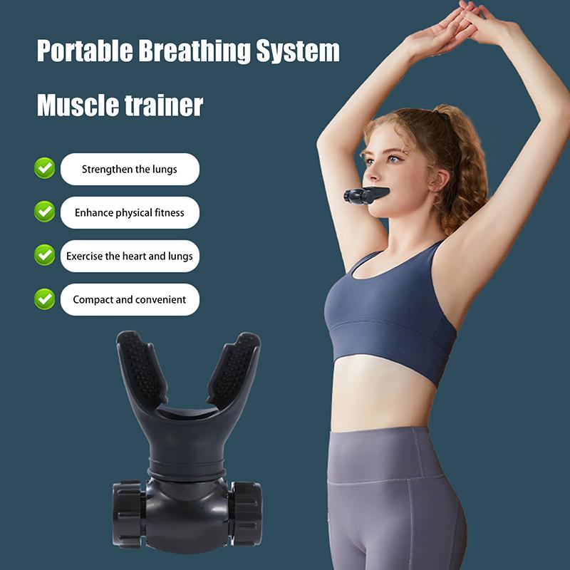 Breathing Trainer Exercise Lung Trainer Silicone Mouthpiece Exercise Training Equipment for Household Healthy Care Accessories
