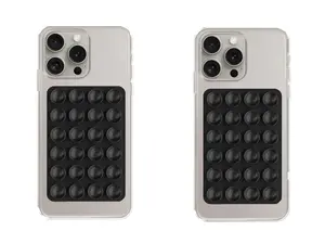 2CPS Silicone Phone Sticky Grip, Suction Phone Case Mount Hands-Free Sticky Cell Phone Grip