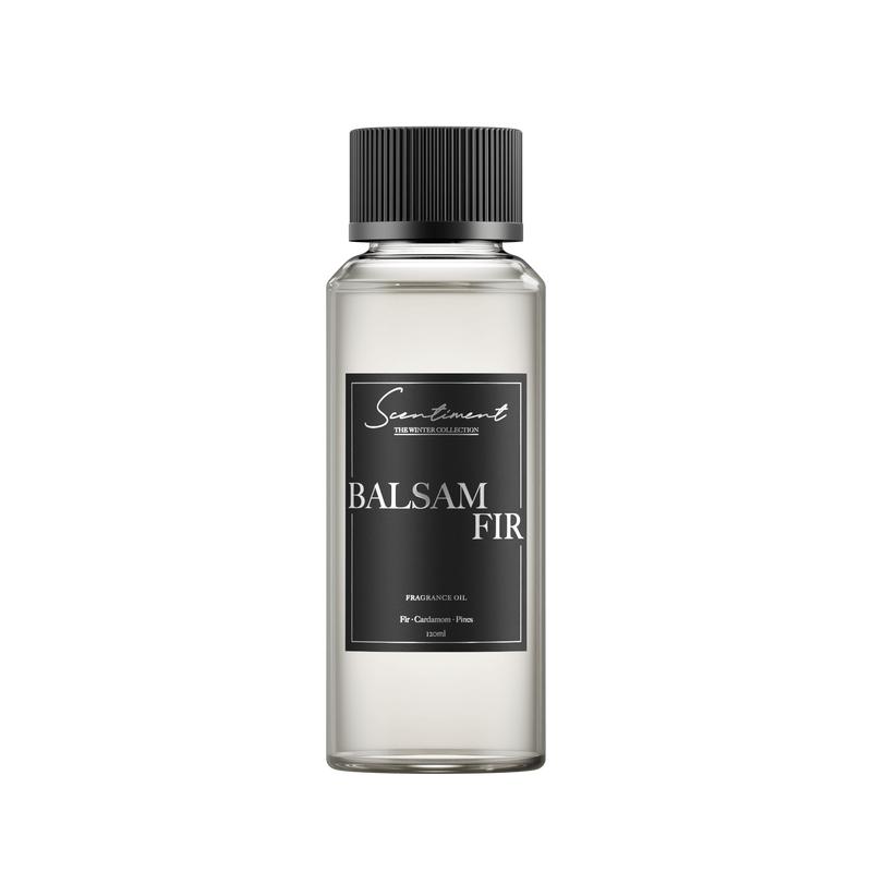 Scentiment Balsam Fir Fragrance Oil - Woody Aromatic Scented Oil for Aromatherapy Diffusers & Christmas Decor - Top Notes Fir Balsam & Pine - Middle Notes Cardamom & Pepper - Base Note Scotch Pine