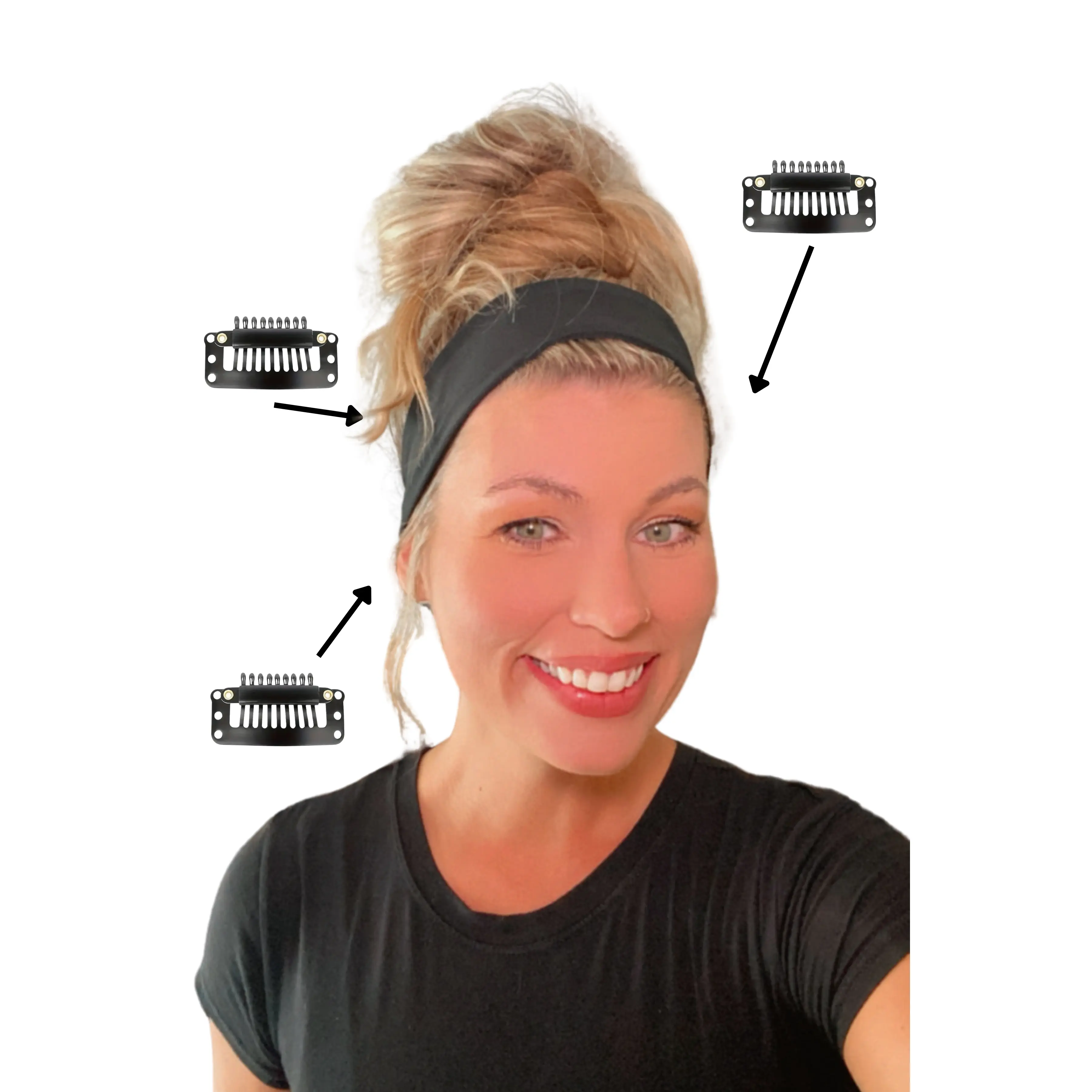 **NEW** 2-Inch Stretch Clip-In Sporty Headband