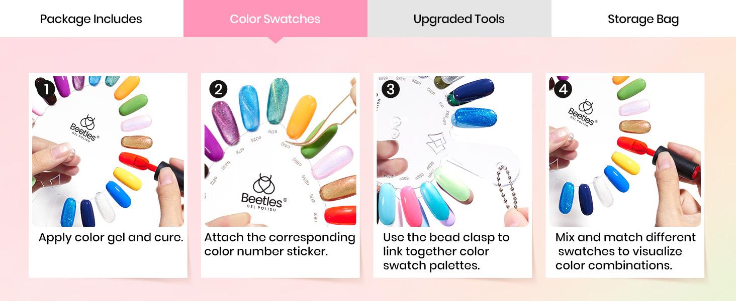 Beetles 100Colors Gel Nail Polish Set,【Base & Top Coat&Color Gel&Manicure Tool&Decoration】DIY Nails at home Gift for girl Gift for woman gel x nails Cutics Cosmetic #TikTokShopBacktoSchool