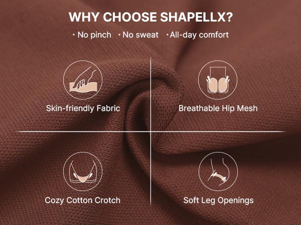 SHAPELLX Tummy Control Shapewear for Women High Waisted Body Shaper Underwear Compression Panty Invisible Girdle