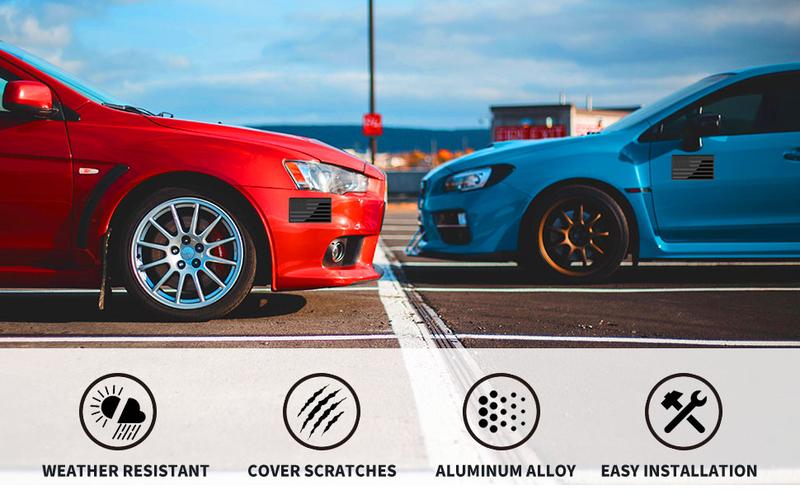 2Pcs USA American Metal Flag Auto Fender Emblem, Embossed 3D Metal Adhesive Sport Truck Car Badge,USA Flag Decal for for Auto SUV Truck Motorcycle (Black) decal sticker