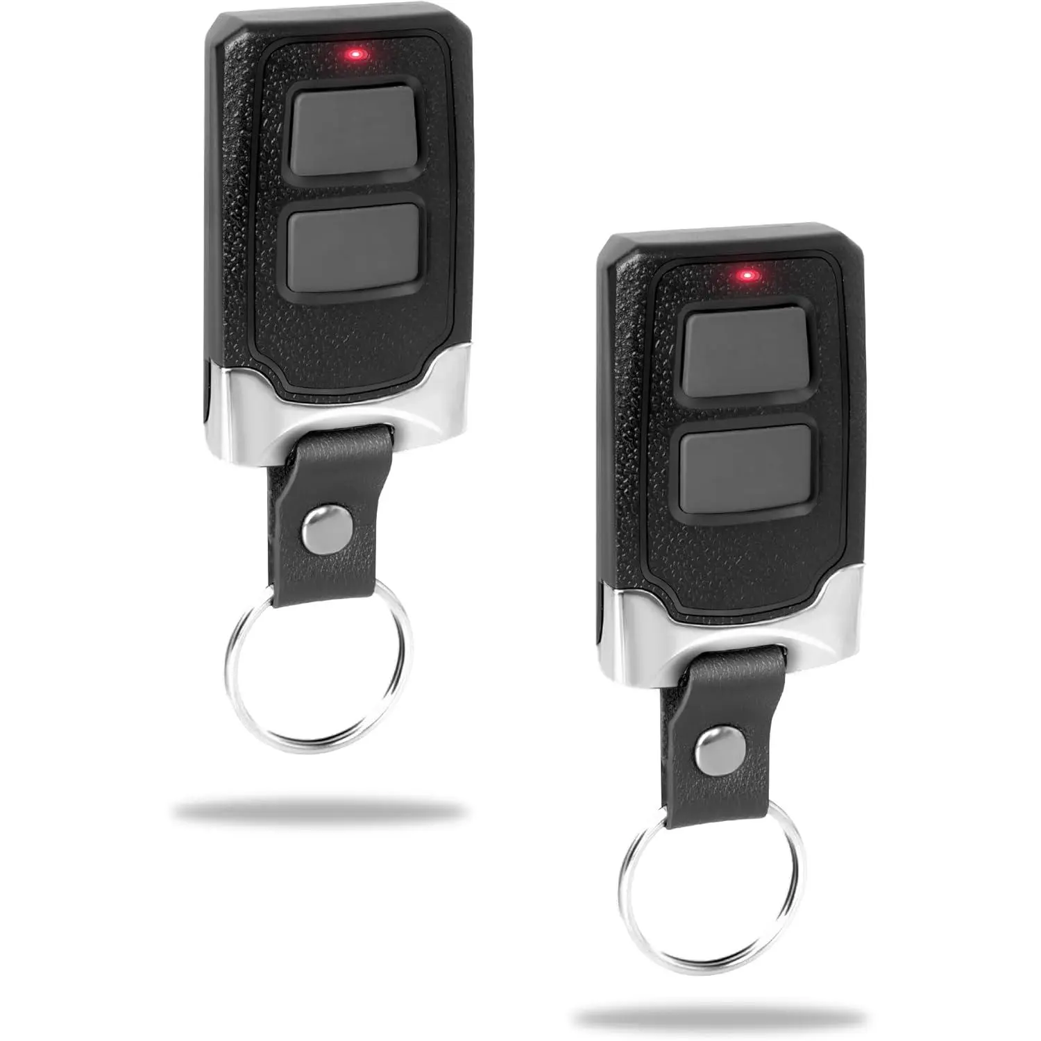 Portable Universal Garage Door Opener Remote Control (2-Pack) - Compact Small Design, Pocket-Sized, LED Lights, Safe & Reliable, Universal Compatibility for Chamberlain, LiftMaster, Craftsman, 893LM, 893Max, 891LM, 971LM, 973LM Models