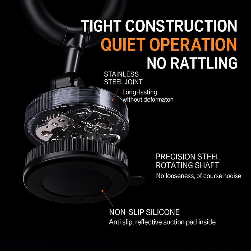 2025 New Upgrade 360 ° Rotating Magnetic Phone Holder, Multi-Angle Rotation, ABS Material, Waterproof. Suitable for iPhone 16/15/14/13/12,  Suitable for Cars, Desktops, Walls