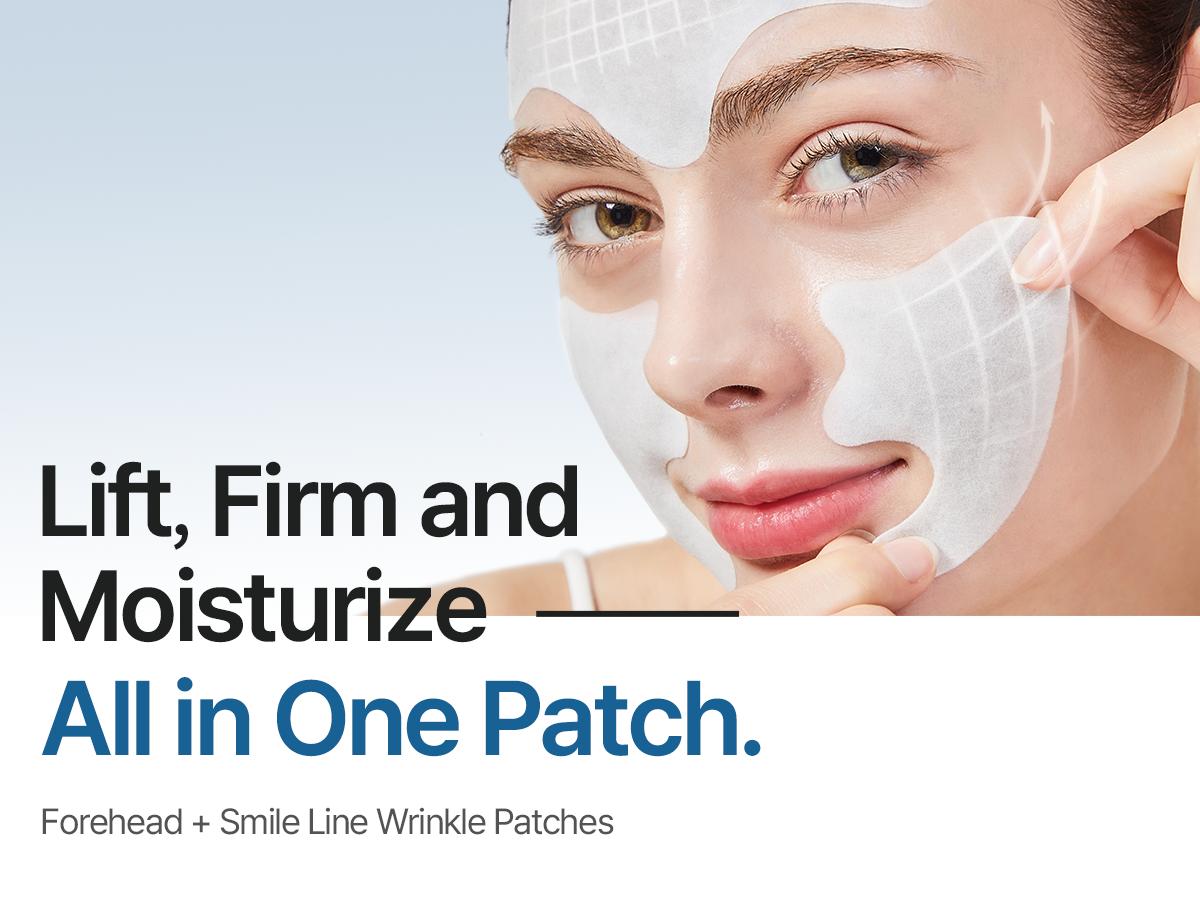 Collagen Hydrogel Facial Patch - Forehead and Smile Line Wrinkle Patches - Anti Wrinkle Patches for Lip - Face Tape Overnight Self Care for Woman for Smoothing and Firming - Smile Line Patches - Honeydew Labs (6 Pack) Collagen Hydrogel Facial Patch - Forehead and Smile Line Wrinkle Patches - Anti Wrinkle Patches for Lip - Face Tape Overnight Self Care for Woman for Smoothing and Firming - Smile Line Patches - Honeydew Labs (6 Pack)