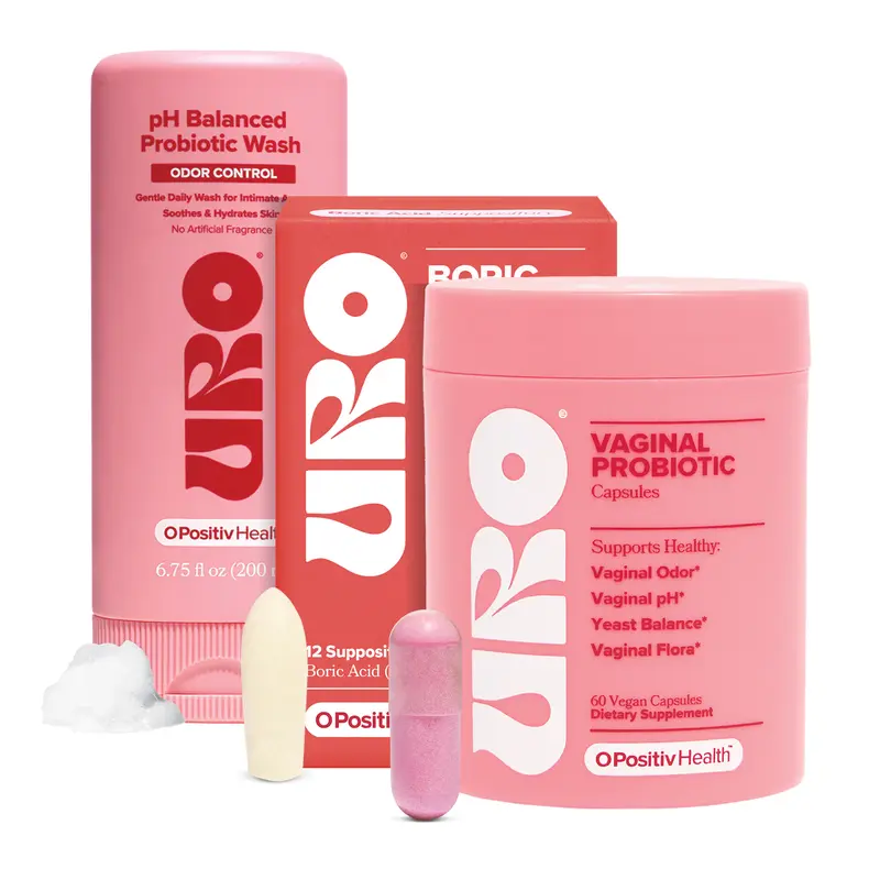 O Positiv Best Selling Bundle - pH Balanced Probiotic Wash, Gentle pH for Freshness, & BA for Fast Relief