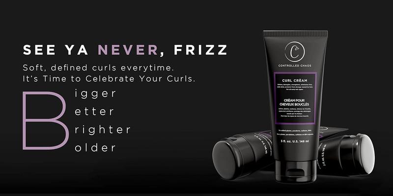 Curl Defining Cream for Curly, Wavy & Coily Hair – Lightweight, Hydrating Haircare, Anti-Frizz Formula for Defined, Smooth, Bouncy Curls – Made with Shea Butter, Olive, Jojoba, Coconut Oil, Aloe