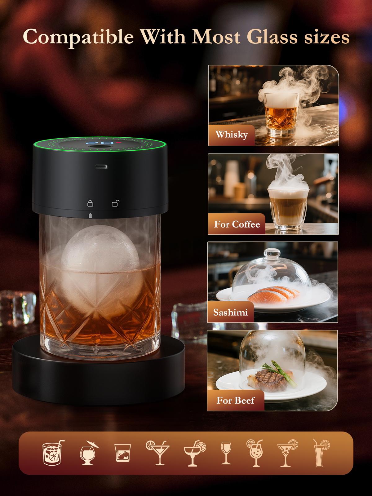 Amzseat Electric Whiskey Smoker Kit Built-in Lighter, No Butane Needed, Rechargeable Cocktail Smoker Kit with 6 Wood Chips,Fashioned Drink Smoker Kit, Bourbon Whiskey Gifts for Men,Dad,Husband,Valentine's Day gift Amzseat Electric Whiskey Smoker Kit Built-in Lighter, No Butane Needed, Rechargeable Cocktail Smoker Kit with 6 Wood Chips,Fashioned Drink Smoker Kit, Bourbon Whiskey Gifts for Men,Dad,Husband,Valentine's Day gift