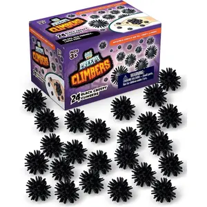 Sticky Wall Crawling Toys for Kids Washable and Reusable Sticky Climbers, Creepy Crawlers Wall and Ceiling Balls, Spider Crawl Birthday Party Favors, Goodie Bag, Easter Basket Stuffer