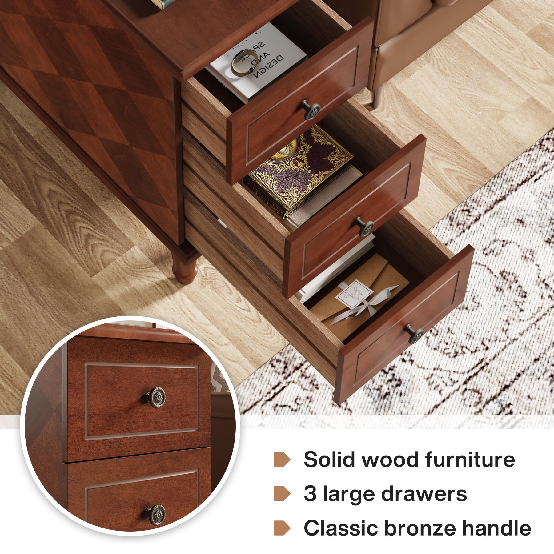 LITTLE TREE Solid Wood End Table, Fully Assembled Narrow Side Table with Drawers, Pre-Assembled Nightstand Slim Bedside Table for Small Spaces, Living Room, Bedroom, Brown LITTLE TREE Solid Wood End Table, Fully Assembled Narrow Side Table with Drawers, Pre-Assembled Nightstand Slim Bedside Table for Small Spaces, Living Room, Bedroom, Brown