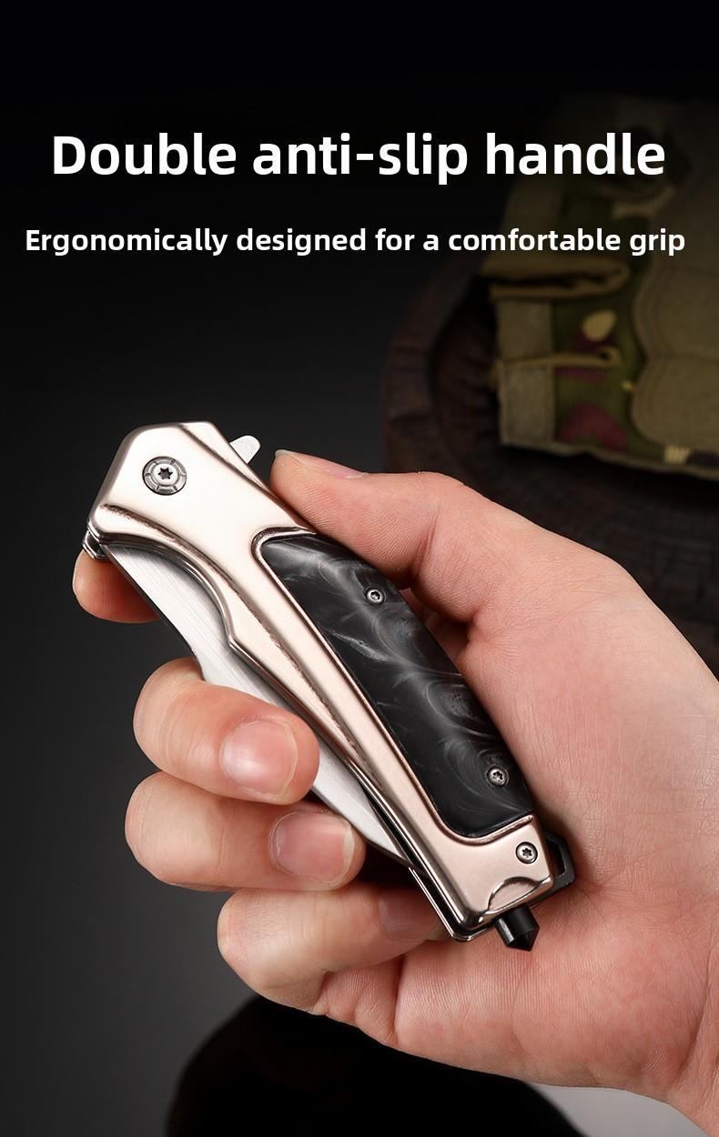 Top Rated Lightweight Foldable Utility Gear - Resin Handle Stainless Steel Tool, Trending EDC Pick for Camping Hiking Survival Trips, Ideal Gift for Outdoor Lovers & Adventure Seekers
