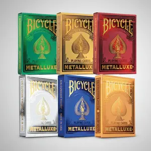 Bicycle Metalluxe Playing Cards – Luxury Foil Rider Back (Red, Blue, Green, Gold, Silver, & Orange)