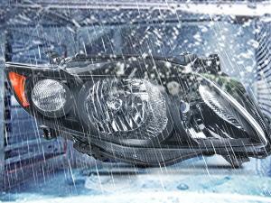 Nilight Headlight Assembly Compatible with 2009 2010 Toyota Corolla XLE/LE/Base Replacement Headlamp Black Housing Amber Reflector Driver and Passenger Side(Not fit S or XRS Trim)