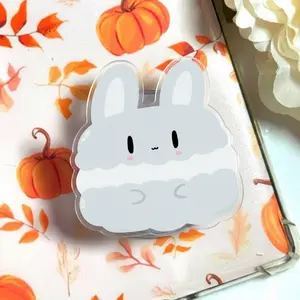 Cute Macaron Phone Grip, Cute Macaron Bunny Magsafe Phone Grip, Pastel Kawaii Dessert Aesthetic Gift, K-POP Magsafe Phone Holder