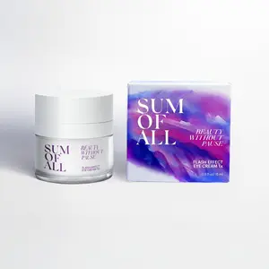 Sum Of All Flash Effect Eye Cream Tx with Peptides for Wrinkle Renewal, Hydration, Firming, Tightening, Smoothing, Day and Night Use, Fragrance-Free, Menopause Skincare for Women, 0.5 fl oz