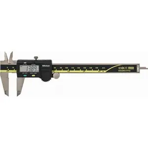 Mitutoyo Electronic Caliper: 0 to 6", 0.0005" Resolution 0.0010" Accuracy, Stainless Steel Caliper, Calibrated 500-196-30CAL