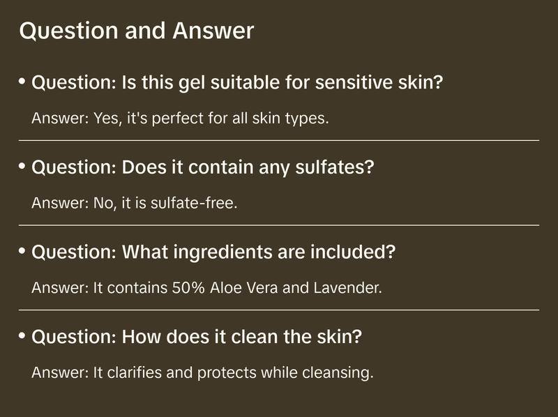 Aloe Vera Cleansing Gel