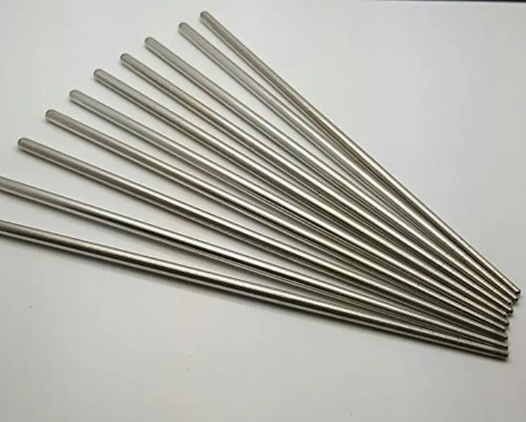 Thy Home Silver Tone Plain Tapered Stainless Steel Chopsticks Set - 5 Pairs (10 Pcs), 9 in Long, Dishwasher Safe, Reusable Non-Plastic Cutlery Tableware for Home, Fish-Serving, Rose-Themed, Butterfly-Accented Events, Metal Chopsticks, Roses