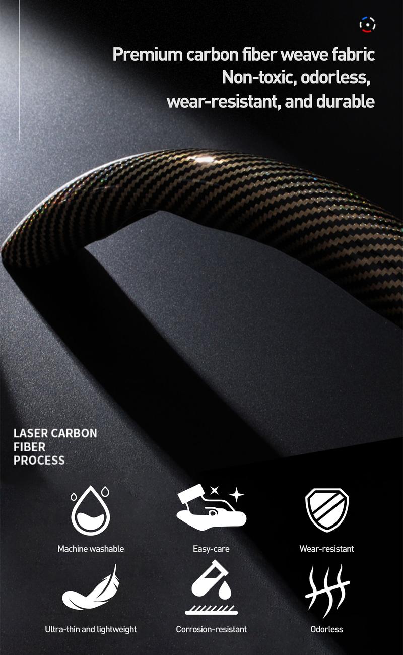 Car Steering Wheel Cover, Non-slip Design Steering Wheel Protector, Universal Car Steering Wheel Cover for 15 Inch, Decor Gadgets, Car Accessories, Men Gifts, Car Essentials, Vehicle, for Racing