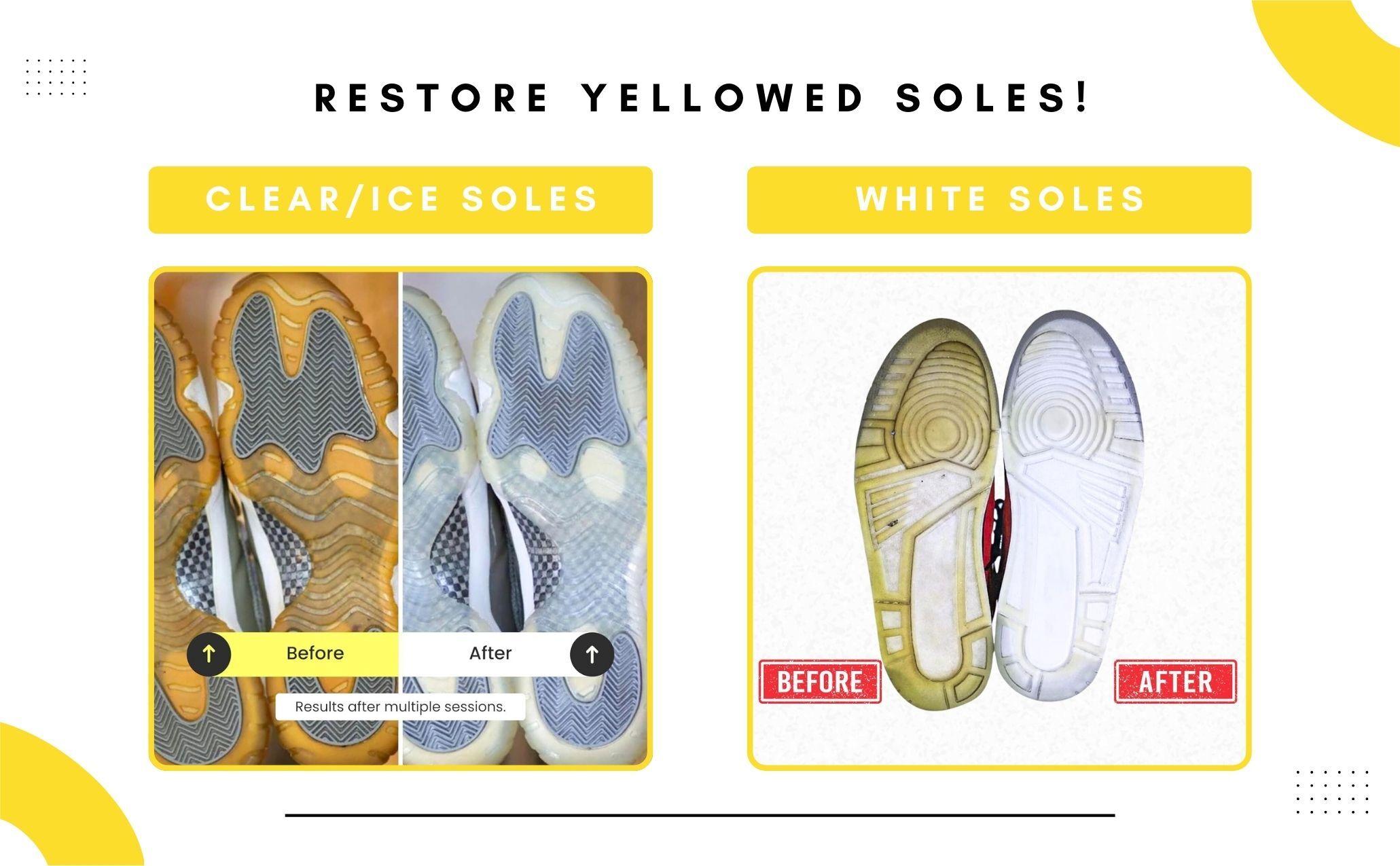 Angelus Sole Bright 3.9 oz, White Sole Shoe Cleaner, Effectively Removes Yellowing and Restores Original Look - Shoe Sole Whitener for Sneakers, Tennis Shoes, Yellowed Rubber Midsoles Angelus Sole Bright 3.9 oz, White Sole Shoe Cleaner, Effectively Removes Yellowing and Restores Original Look - Shoe Sole Whitener for Sneakers, Tennis Shoes, Yellowed Rubber Midsoles
