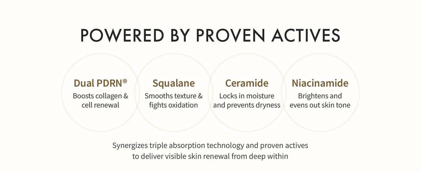 REJURAN Dual Effect Ampoule, DOT DUAL c-PDRN - Rejuvenating Face Serum for Radient Glass Skin, Wrinkle and Fine Line Treatment, Firming, and Deep Hydration, Korean Skincare (1.69 fl oz)