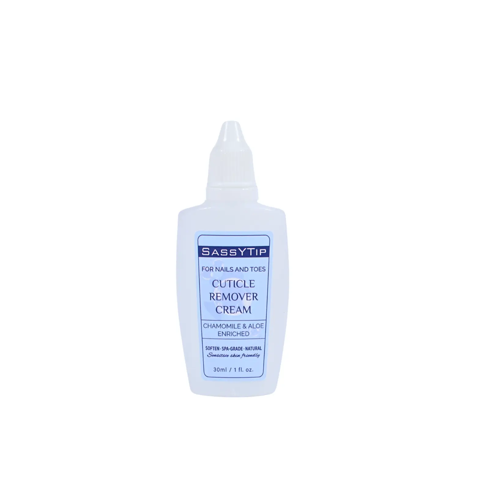 Sassytip Cucumber Scent Cuticle Remover Cream, 30ml Gentle Nail Care Product for Manicure, Narrow Tip Targets Cuticles Neatly, Gentle Keratin Lift & Softens Dead Skin for Hands-Feet