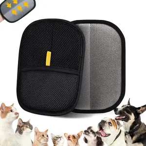 Pet Hair Remover Glove – Reusable Dog & Cat Hair Removal Mitt for Furniture, Couch, Carpet and Clothing – Effective Electrostatic Grooming Glove