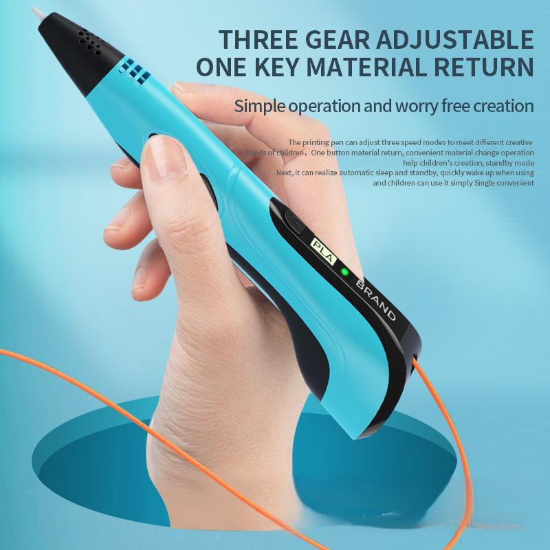 Newest 3D Printing Pen Set with LCD Display Screen PLA Filament USB Adapter & 22 Design Drawing Book Creative DIY Gift for Kids Birthday New Year Present   ideal   birthday   gift Fun
