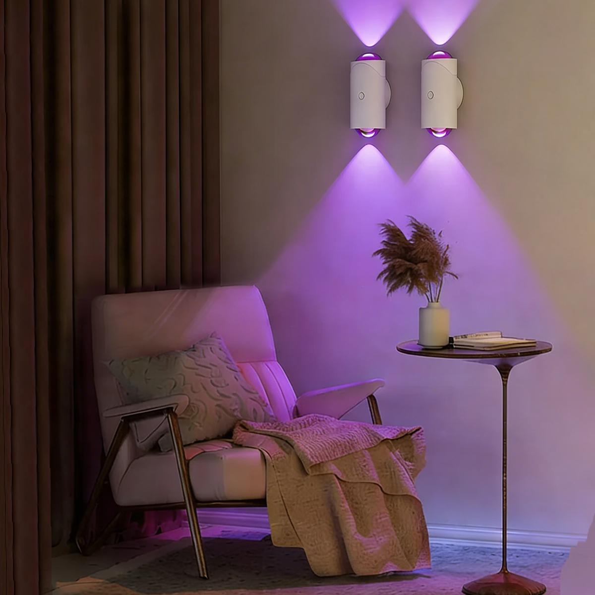 Under Cabinet Lights, Motion Sensor Night Light Indoor, Rechargeable 1500mAh LED, Auto-On Magnetic Dimmable Lamp, 7 Ambient Colors, Plug-Free Stick Anywhere Lighting for Bathroom, Bedroom, Kitchen, Stairs