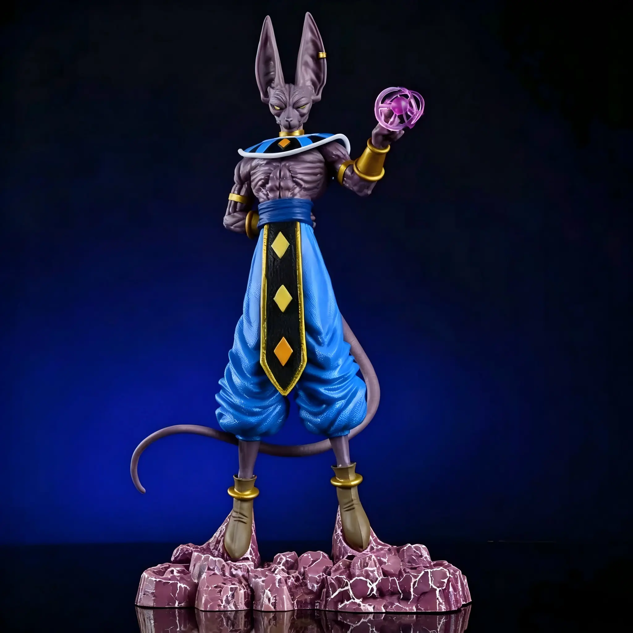 30cm purple dream alien collection statue, detailed anime style character ornaments, is an ideal gift for anime lovers, birthday gifts for children and boyfriends.