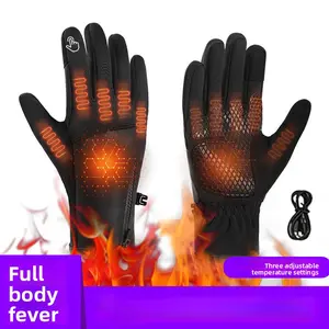Heated Gloves for Men Women USB Rechargeable Winter Warm Gloves Outdoor Cycling Skiing Hiking Cold Weather Hand Warmers